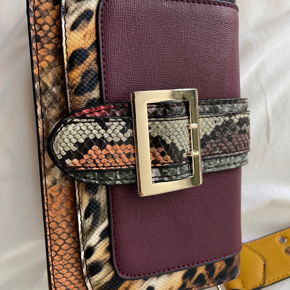 Small Italian leather clutch